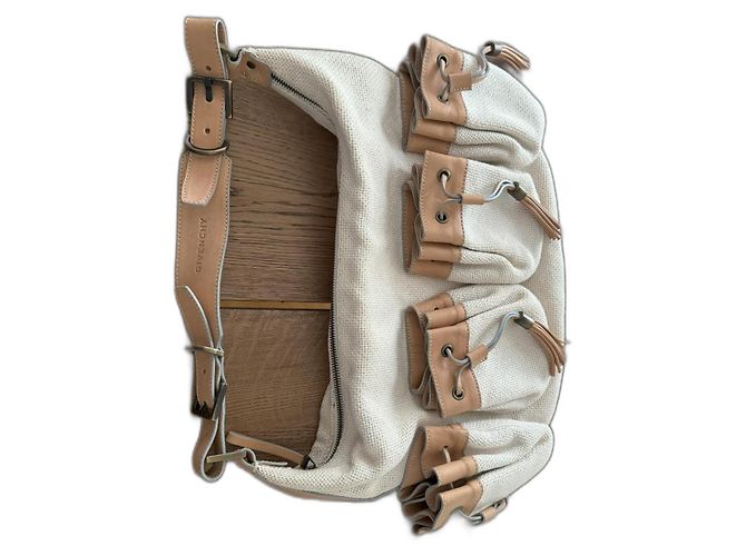 Ecrufarbenes Givenchy-Canvas-Tasche Aus weiß - Ansicht 6