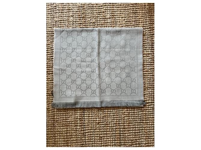 Sciarpa Gucci Monogramma Donna Grigia Grigio - vista 2