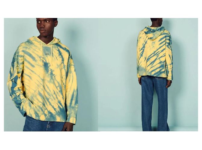Sandro Hoodie Tie-Dye Baumwolle XL Mehrfarben - Ansicht 2