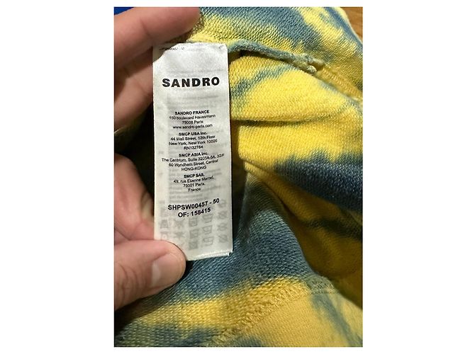 Sandro Hoodie Tie-Dye Baumwolle XL Mehrfarben - Ansicht 5
