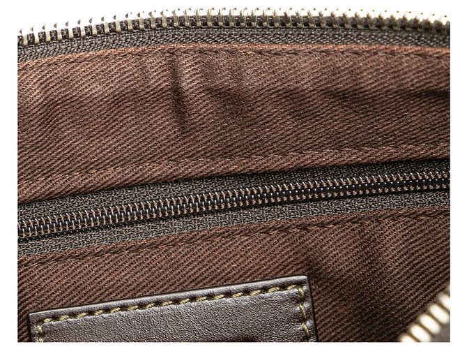 LOEWE Borsa a tracolla in tela nera con anagramma - vista 10