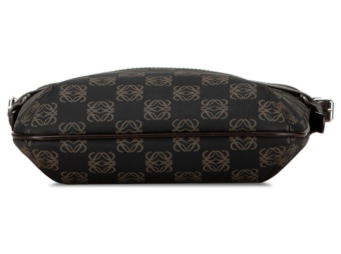 LOEWE Borsa a tracolla in tela nera con anagramma - vista 4