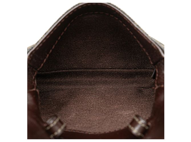 LOEWE Borsa a tracolla in tela nera con anagramma - vista 6