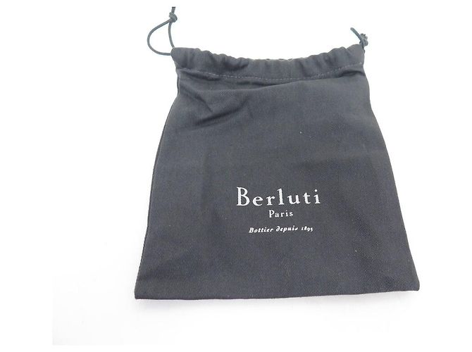 BERLUTI GASPARD BELT IN BROWN LEATHER WITH SCAR PATTERN T90 + POUCH - view 13
