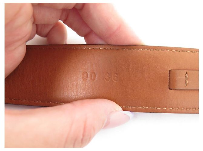 BERLUTI GASPARD BELT IN BROWN LEATHER WITH SCAR PATTERN T90 + POUCH - view 8