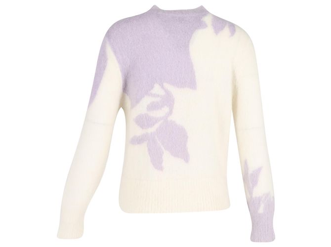 Erdem Salma Sweater in Cream and Purple Mohair - vista 3