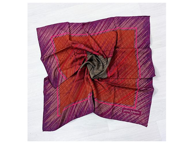 Pierre Balmain Foulard Balmain vintage anni '70 Multicolore - vista 4