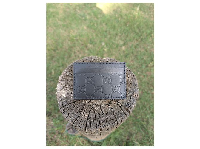 Tarjetero Gucci Signature Negro - vista 2