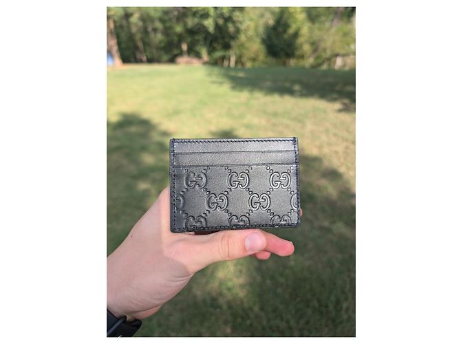 Tarjetero Gucci Signature Negro - vista 5