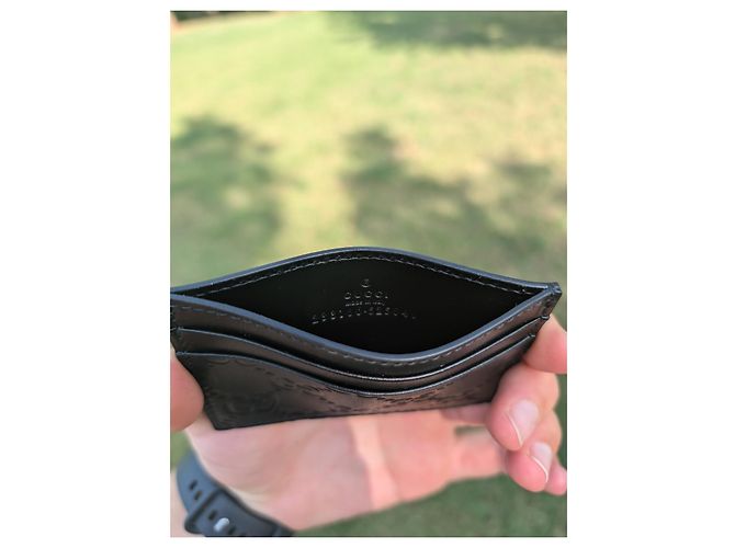 Tarjetero Gucci Signature Negro - vista 6