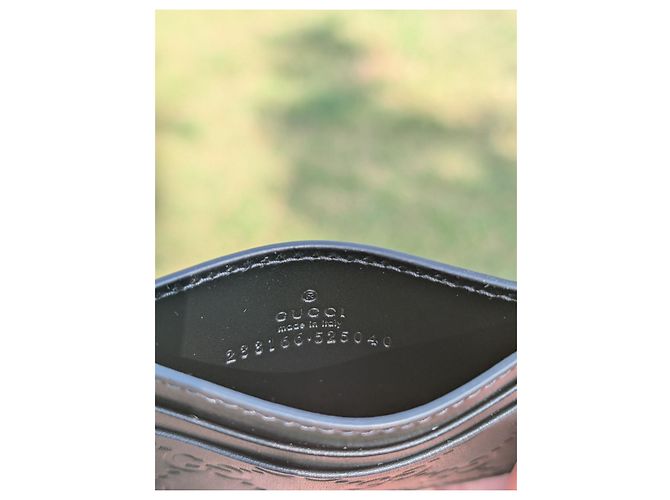 Tarjetero Gucci Signature Negro - vista 7