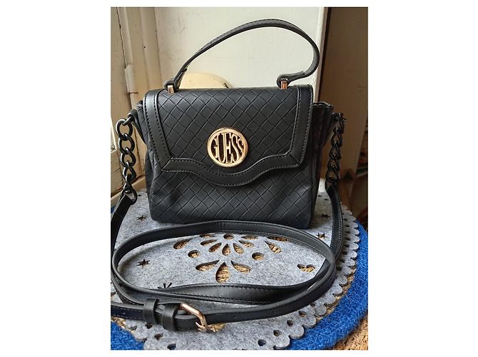 Borsa a mano Guess in pelle nera Nero - vista 2