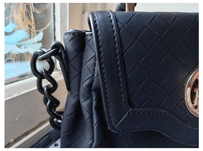 Borsa a mano Guess in pelle nera Nero - vista 5