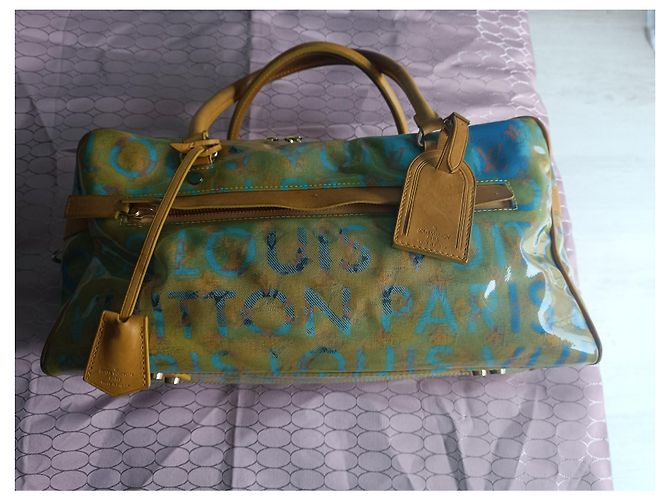 Louis Vuitton Weekender Richard Prince Multicolore Leather Multiple colors - view 3