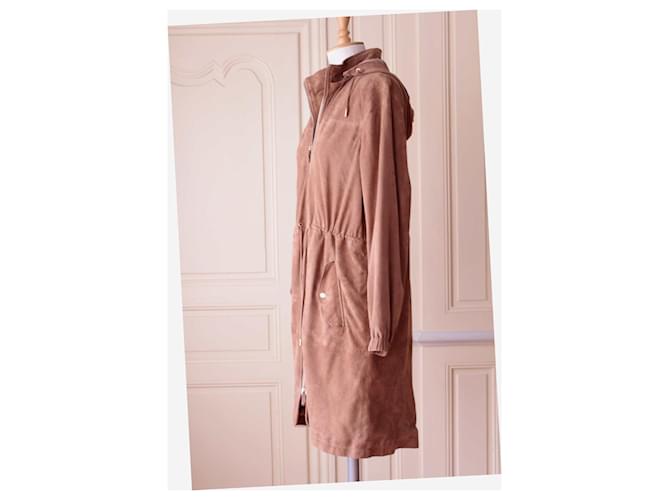 Parka de ante Massimo Dutti Camello - vista 4