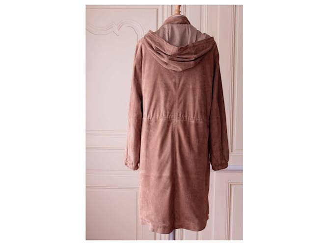 Parka de ante Massimo Dutti Camello - vista 5
