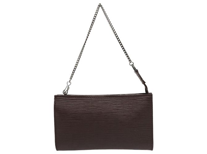 LOUIS VUITTON Epi Bucket PM Pouch Pouch Mocha LV Auth 83164 Marrone - vista 13