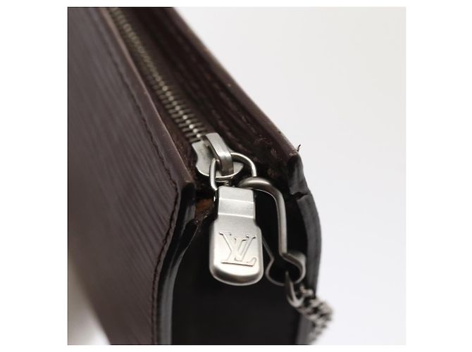 LOUIS VUITTON Epi Bucket PM Pouch Pouch Mocha LV Auth 83164 Marrone - vista 9