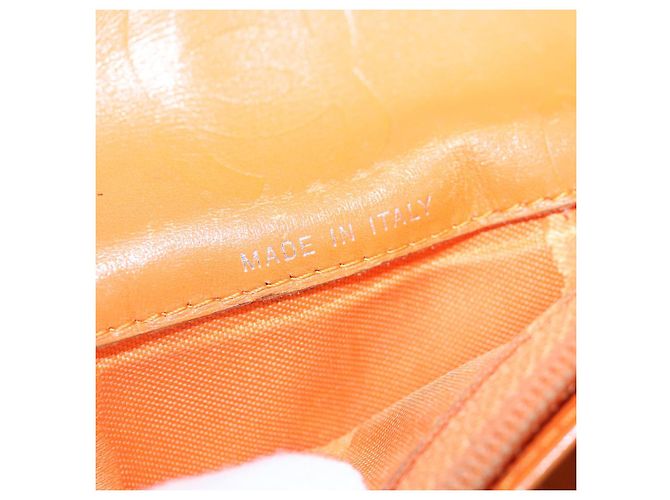 CHANEL Línea Cambon Monedero Largo de Cuero Beige CC Auth bs16763 - vista 11