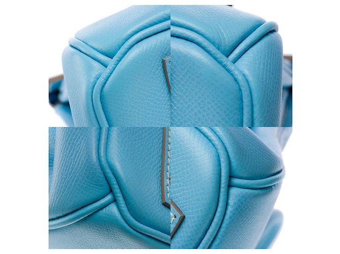 Hermès Sac HERMES Birkin 30 en Cuir Bleu - 102089 - vue 12