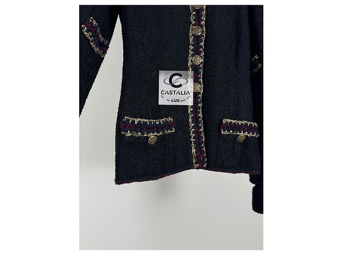 Chanel Ikonische schwarze Tweedjacke aus Paris / Shanghai - Ansicht 5