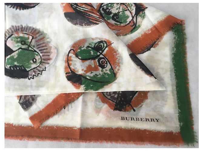 Chal de algodón BURBERRY LONDRES INGLATERRA Multicolor - vista 10