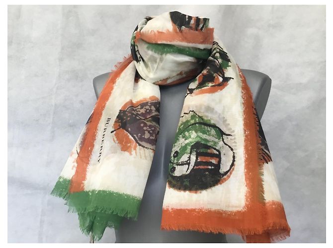 Chal de algodón BURBERRY LONDRES INGLATERRA Multicolor - vista 12