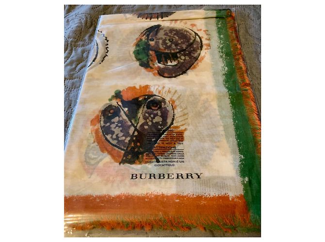Chal de algodón BURBERRY LONDRES INGLATERRA Multicolor - vista 17