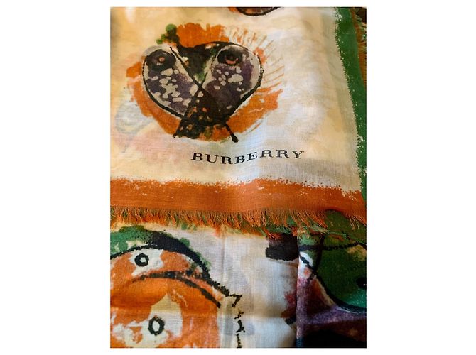 Chal de algodón BURBERRY LONDRES INGLATERRA Multicolor - vista 20