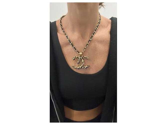 Collana Chanel Jumbo D'oro - vista 3