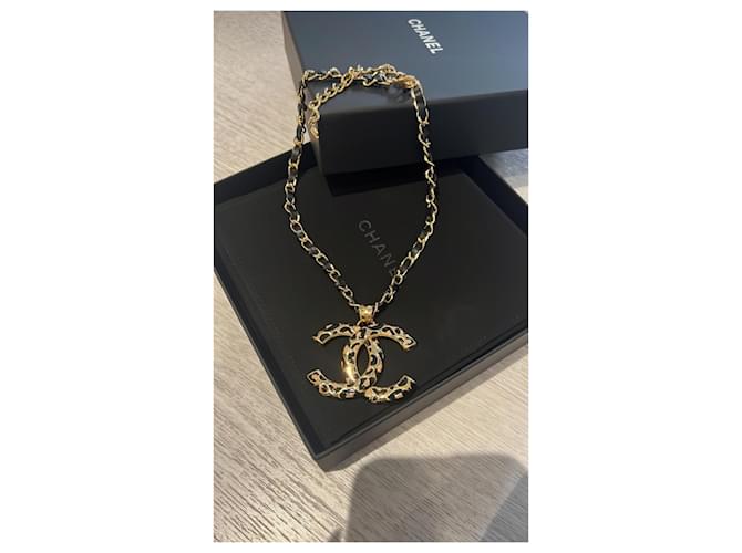 Collana Chanel Jumbo D'oro - vista 4