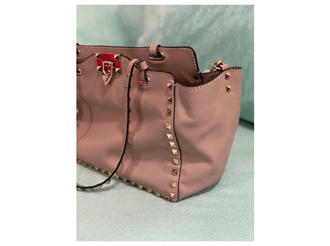 Borsa a mano Valentino Garavani in pelle beige - vista 2