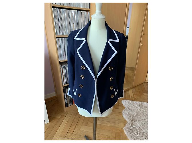 Vintage Nina Ricci Blazer Marineblau - Ansicht 10