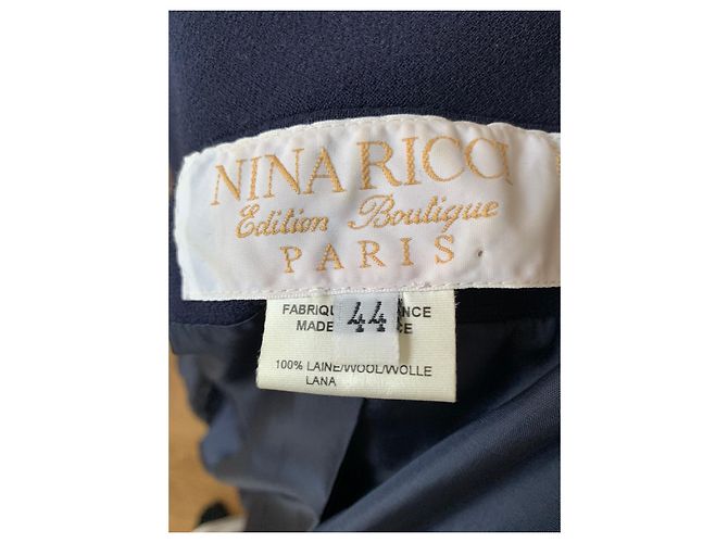 Vintage Nina Ricci Blazer Marineblau - Ansicht 3