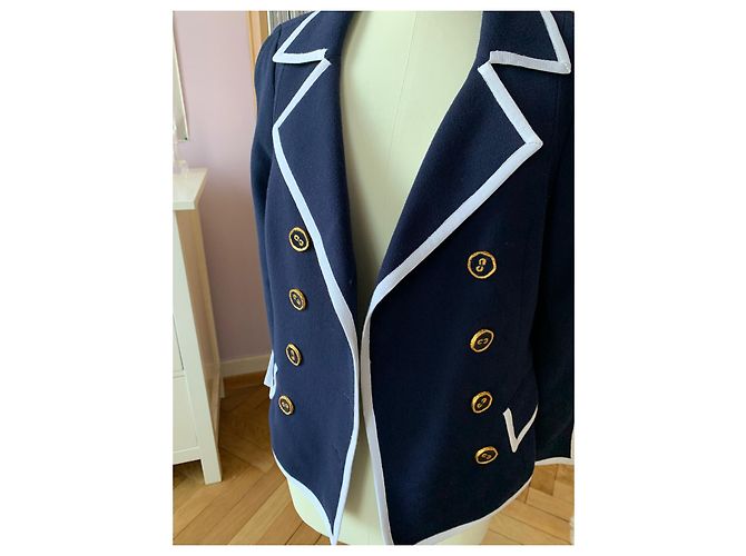 Vintage Nina Ricci Blazer Marineblau - Ansicht 8