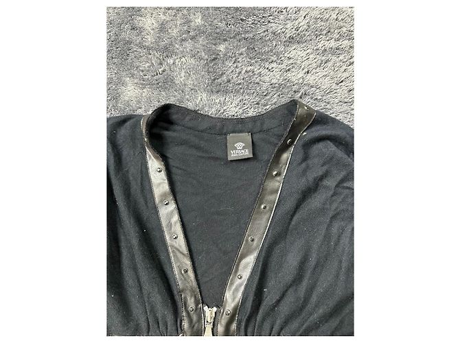 Cardigan bondage nero Versace Jeans Couture primi anni 2000 - vista 4
