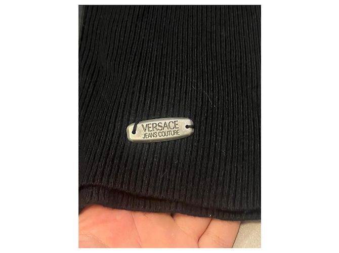 Cardigan bondage nero Versace Jeans Couture primi anni 2000 - vista 5