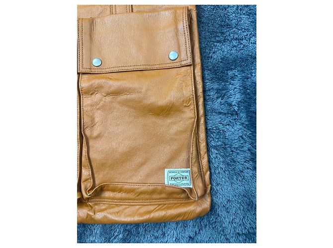 Autre Marque Borsa in pelle marrone a più tasche Yoshida Porter. Marrone chiaro - vista 4