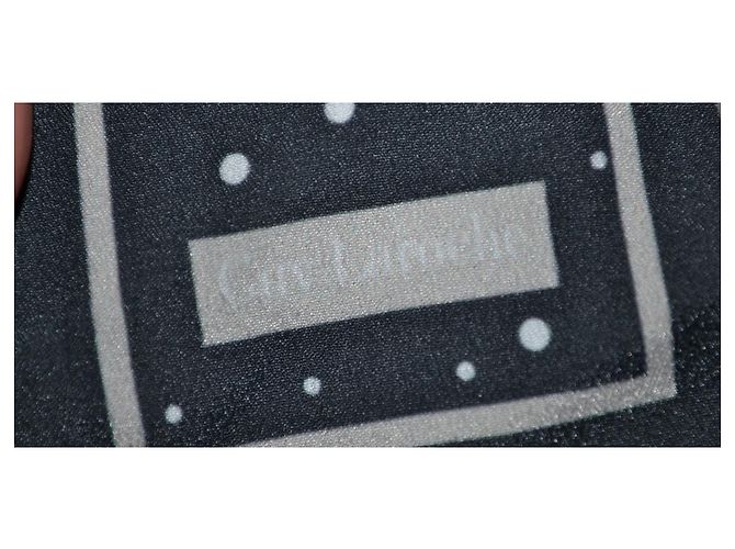 Gola Guy Laroche em ecopelúcia branca com bolinhas Branco Multicor - vista 2