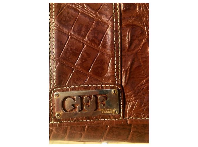 Gianfranco Ferré Vintage Schultertasche GIANFRANCO Ferre Braun - Ansicht 11
