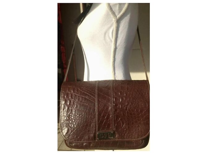 Gianfranco Ferré Vintage Schultertasche GIANFRANCO Ferre Braun - Ansicht 12