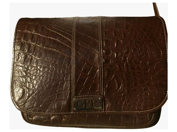 Gianfranco Ferré Vintage Schultertasche GIANFRANCO Ferre Braun - Ansicht 2