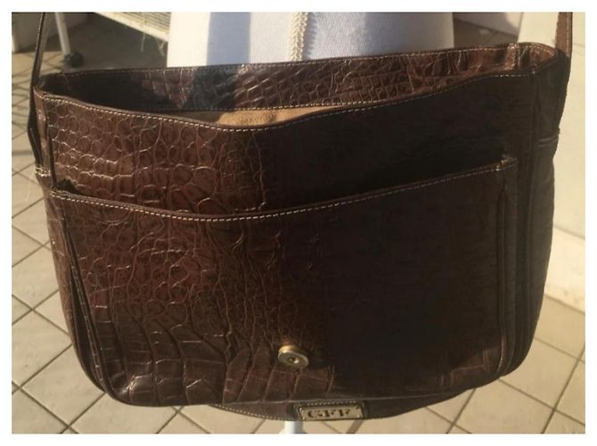 Gianfranco Ferré Vintage Schultertasche GIANFRANCO Ferre Braun - Ansicht 9
