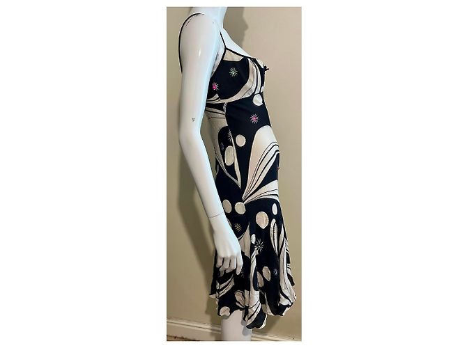 Jenny Packham Vestido de cóctel de seda con adornos de lentejuelas Negro Crudo - vista 3