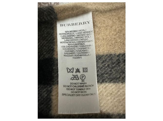 Abrigo Burberry de cachemira beige - vista 4