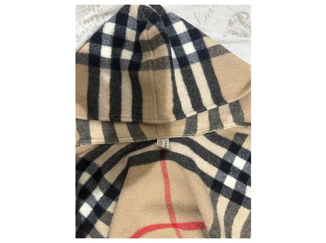 Abrigo Burberry de cachemira beige - vista 7