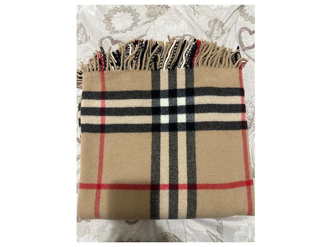 Abrigo Burberry de cachemira beige - vista 8