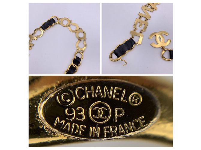 Chanel Selbstkette Coco aus seltenem Vintage-Goldmetall Golden - Ansicht 3