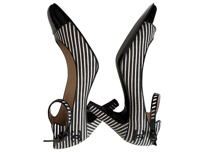 Chanel Scarpe Mary Jane, rare! Nero Bianco - vista 11