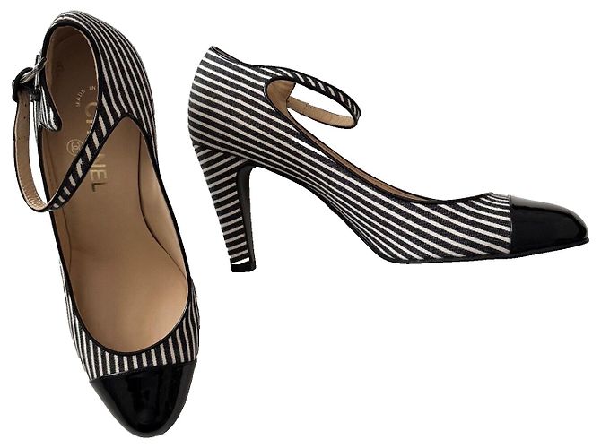 Chanel Scarpe Mary Jane, rare! Nero Bianco - vista 15